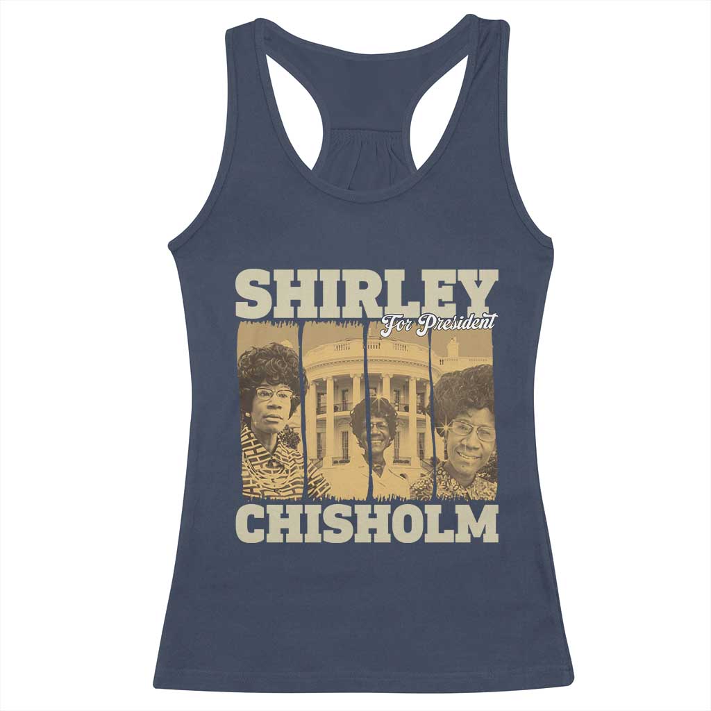 Shirley Chisholm For President Racerback Tank Top Historic Women Leader