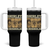 Shirley Chisholm For President Tumbler With Handle Historic Women Leader