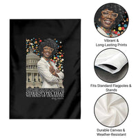 Shirley Chisholm Civil Rights Leader Quote Garden Flag Reject Stereotype