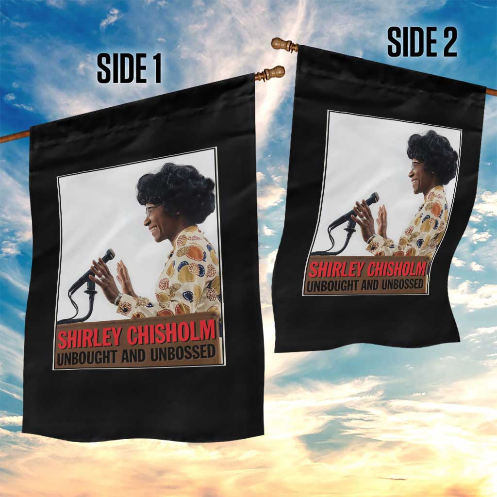 Shirley Chisholm Feminist Empowerment Garden Flag Unbought And Unbossed