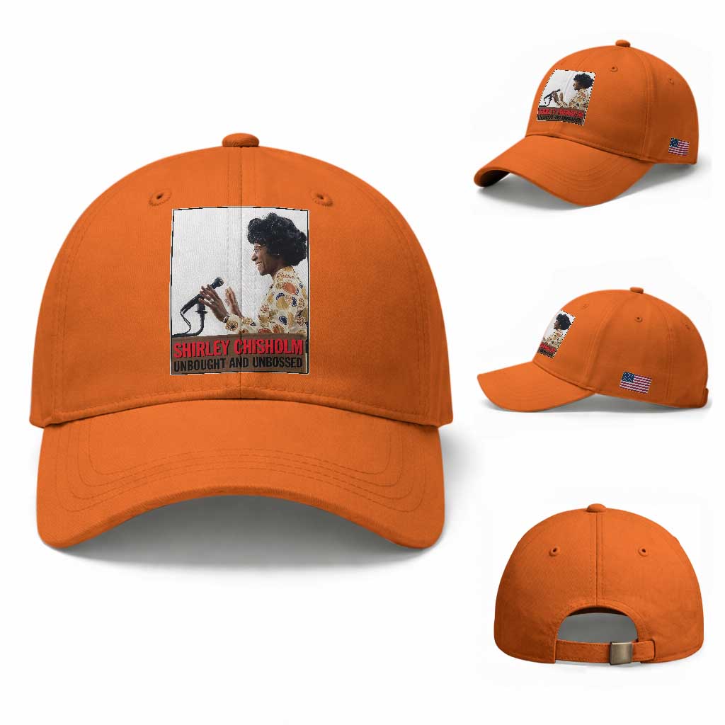 Shirley Chisholm Feminist Empowerment Baseball Cap Unbought And Unbossed