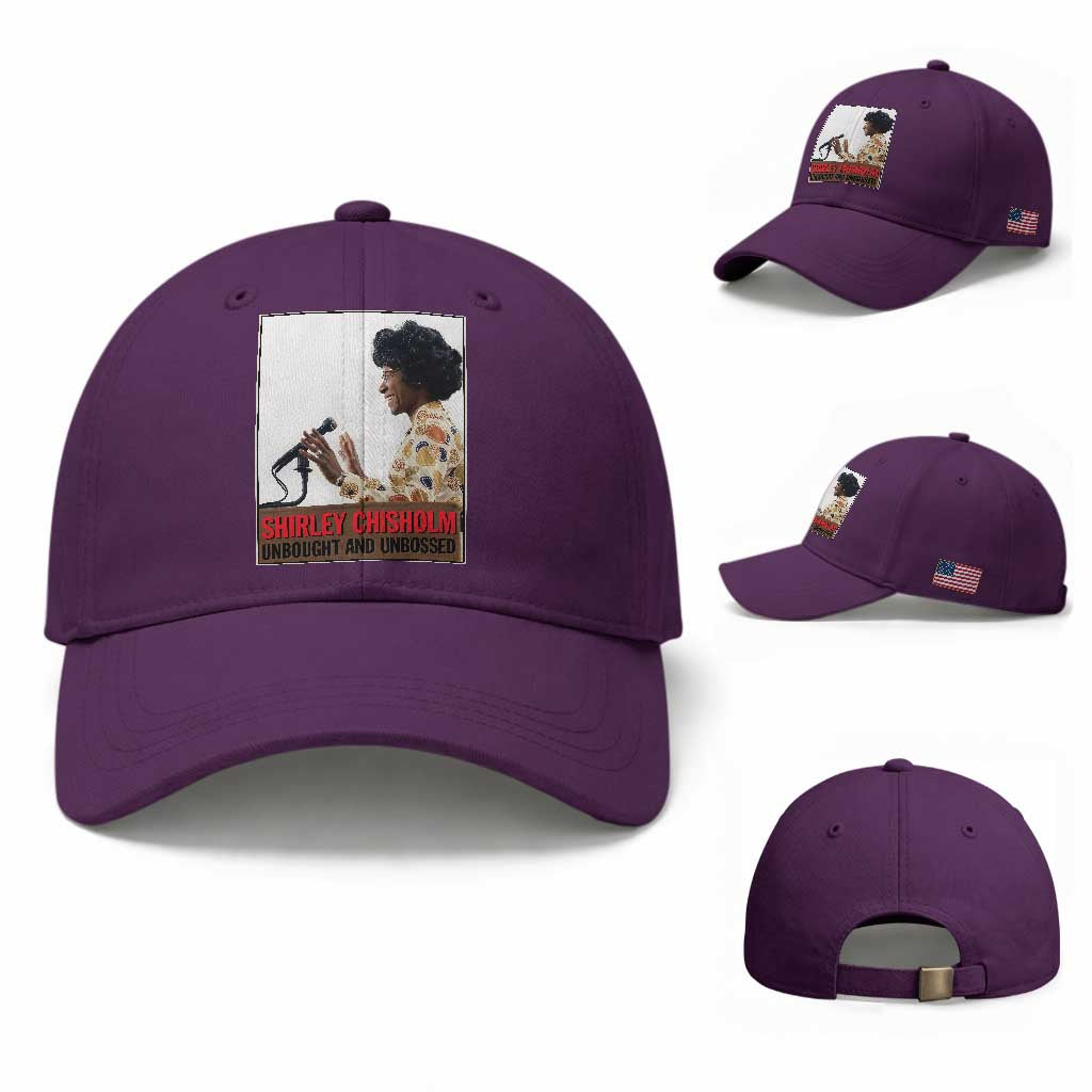 Shirley Chisholm Feminist Empowerment Baseball Cap Unbought And Unbossed