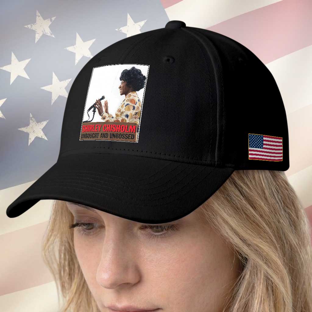 Shirley Chisholm Feminist Empowerment Baseball Cap Unbought And Unbossed