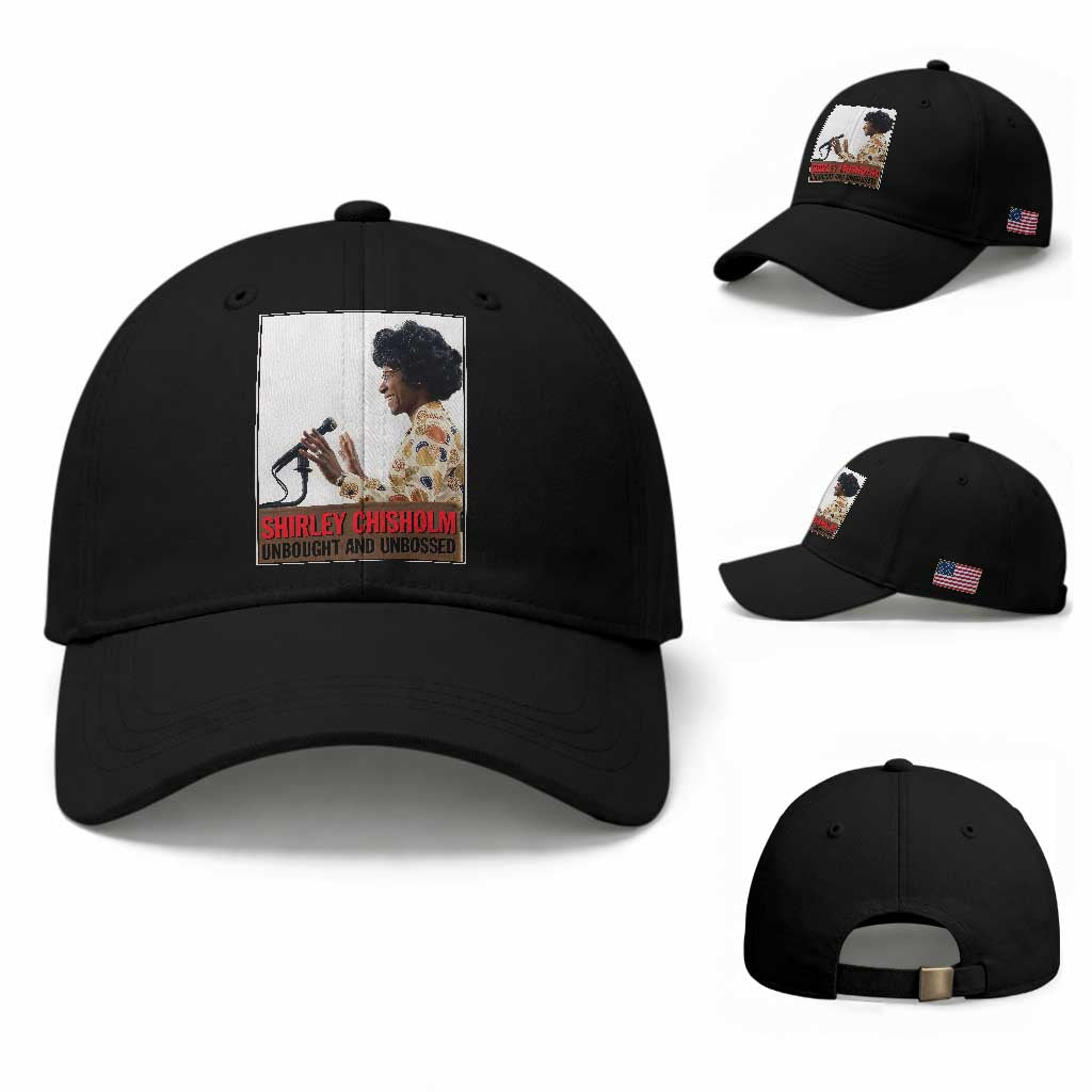 Shirley Chisholm Feminist Empowerment Baseball Cap Unbought And Unbossed