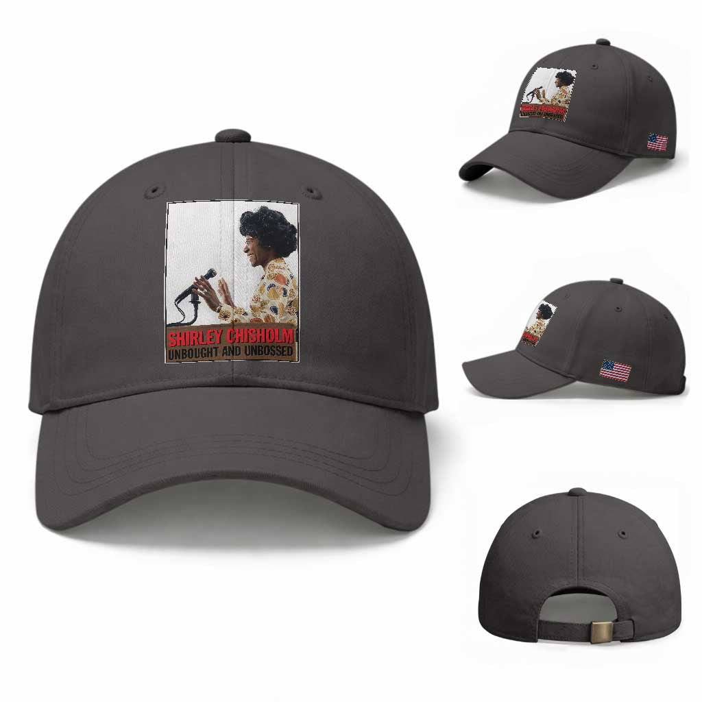 Shirley Chisholm Feminist Empowerment Baseball Cap Unbought And Unbossed