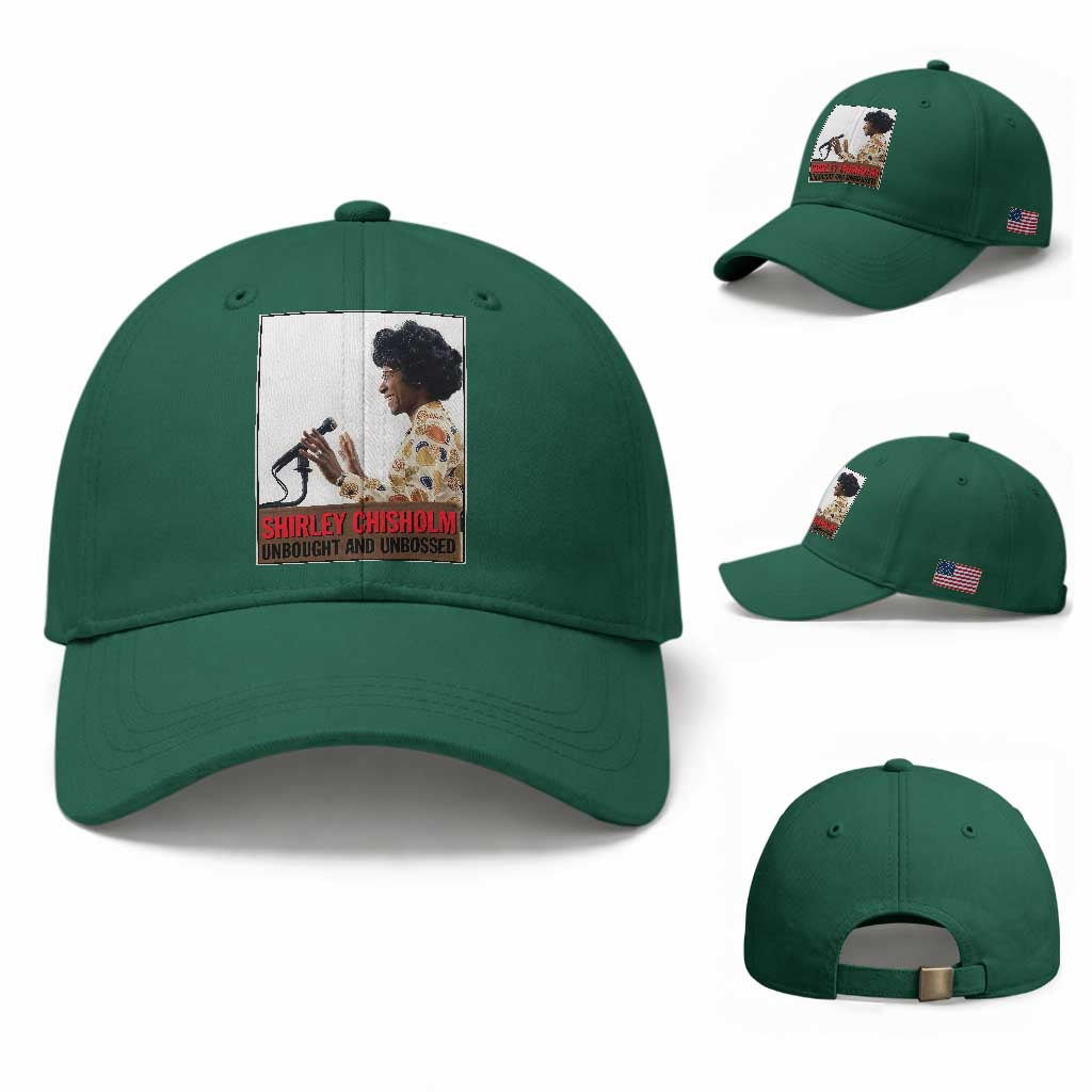 Shirley Chisholm Feminist Empowerment Baseball Cap Unbought And Unbossed