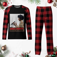 Shirley Chisholm Feminist Empowerment Plaid Pajama Set Unbought And Unbossed