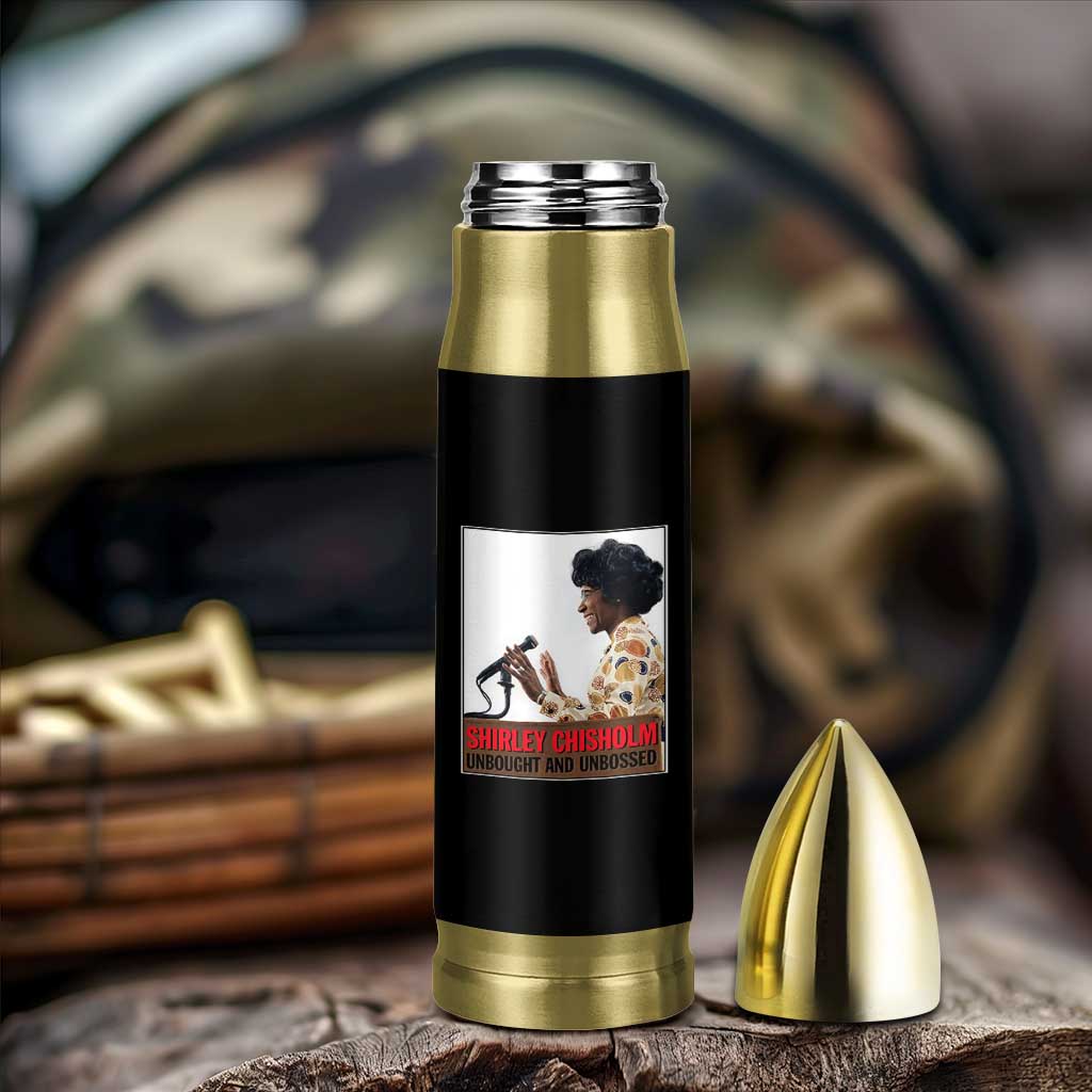 Shirley Chisholm Feminist Empowerment Bullet Tumbler Unbought And Unbossed