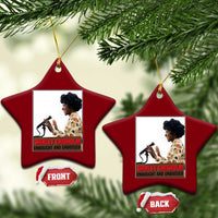 Shirley Chisholm Feminist Empowerment Ceramic Ornament Unbought And Unbossed