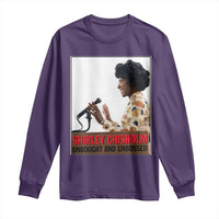 Shirley Chisholm Feminist Empowerment Long Sleeve Shirt Unbought And Unbossed