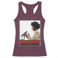 Shirley Chisholm Feminist Empowerment Racerback Tank Top Unbought And Unbossed