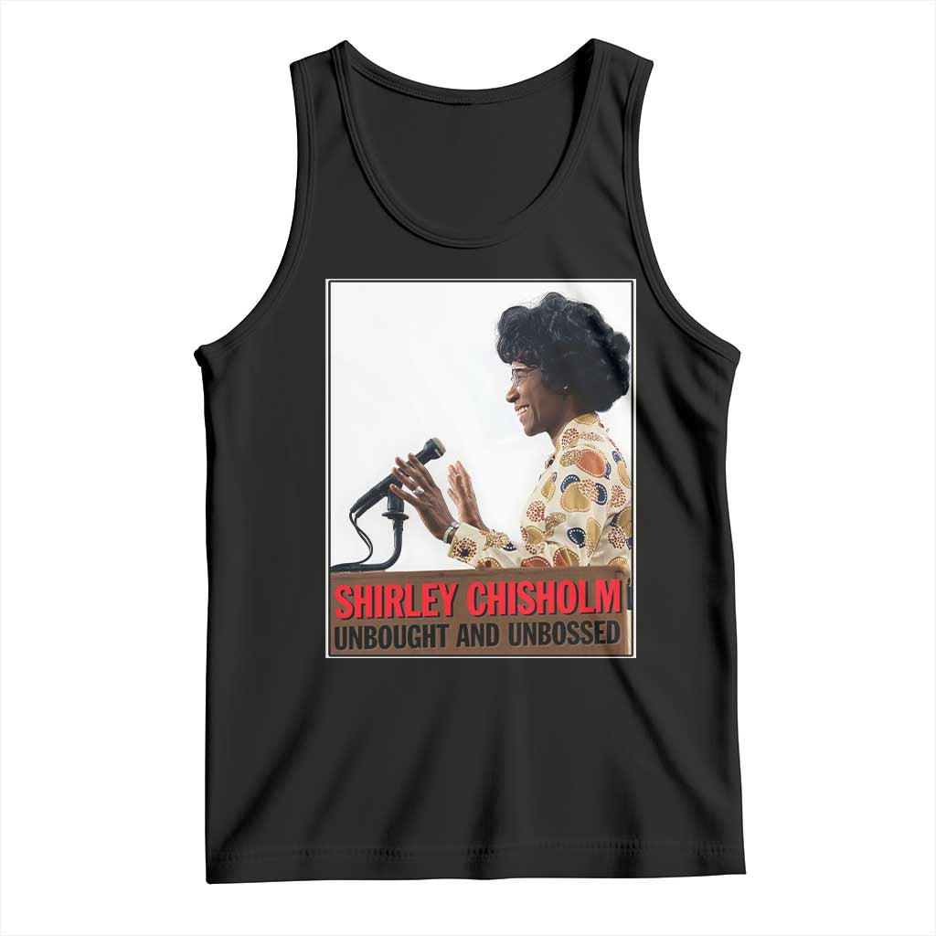 Shirley Chisholm Feminist Empowerment Tank Top Unbought And Unbossed