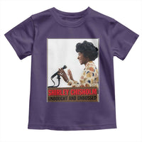 Shirley Chisholm Feminist Empowerment Toddler T Shirt Unbought And Unbossed