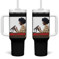 Shirley Chisholm Feminist Empowerment Tumbler With Handle Unbought And Unbossed