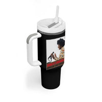 Shirley Chisholm Feminist Empowerment Tumbler With Handle Unbought And Unbossed
