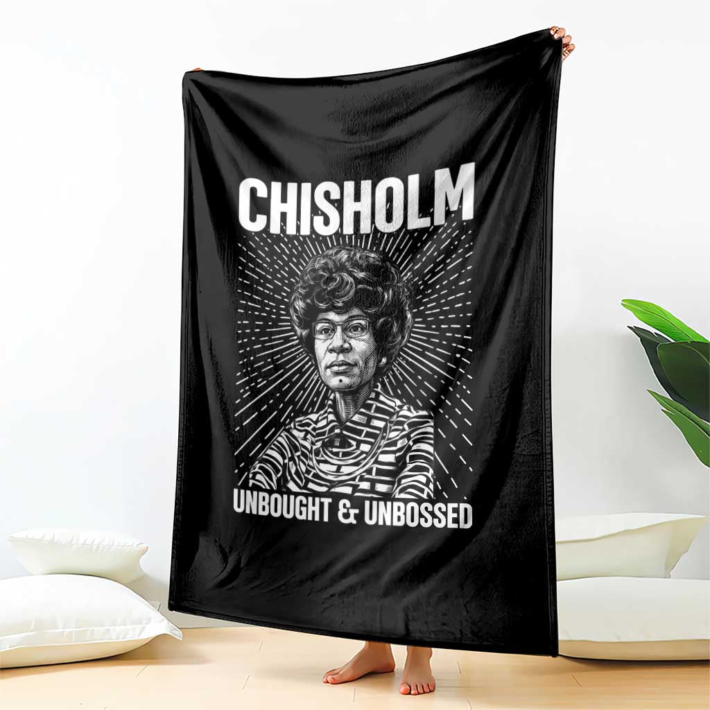 Shirley Chisholm Unbought And Unbossed Feminist Throw Blanket
