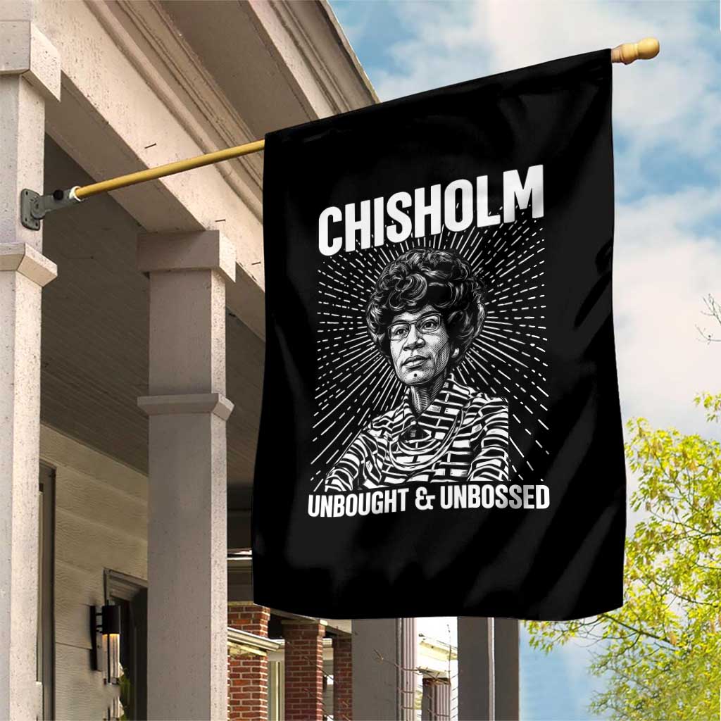 Shirley Chisholm Unbought And Unbossed Feminist Garden Flag