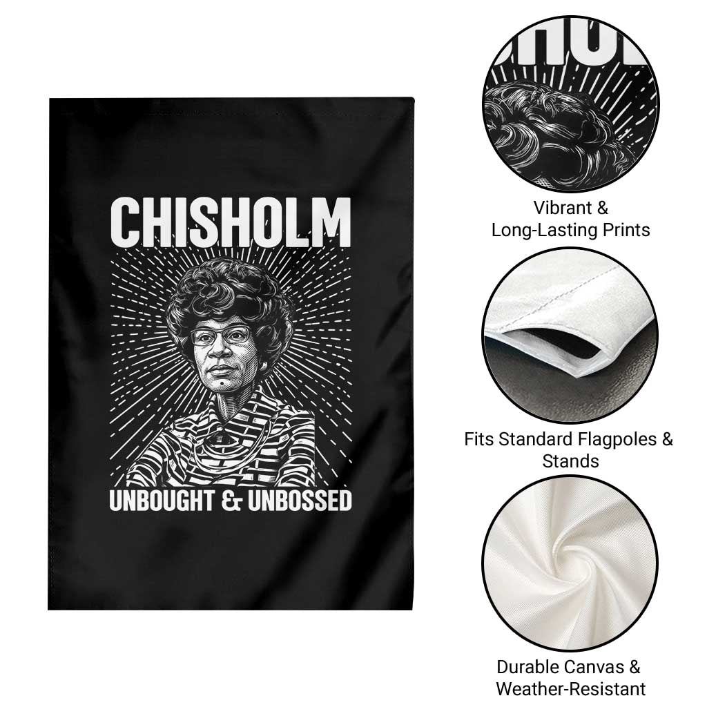 Shirley Chisholm Unbought And Unbossed Feminist Garden Flag