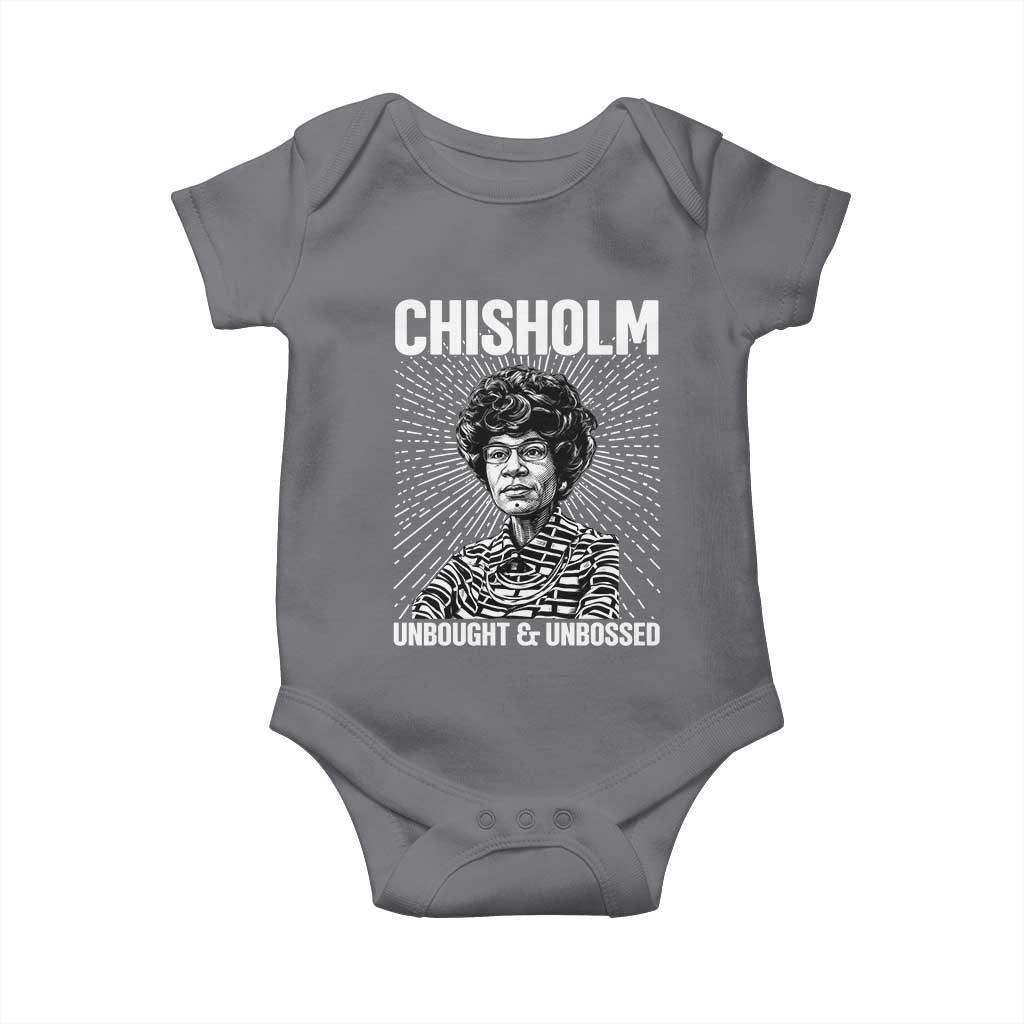 Shirley Chisholm Unbought And Unbossed Feminist Baby Onesie