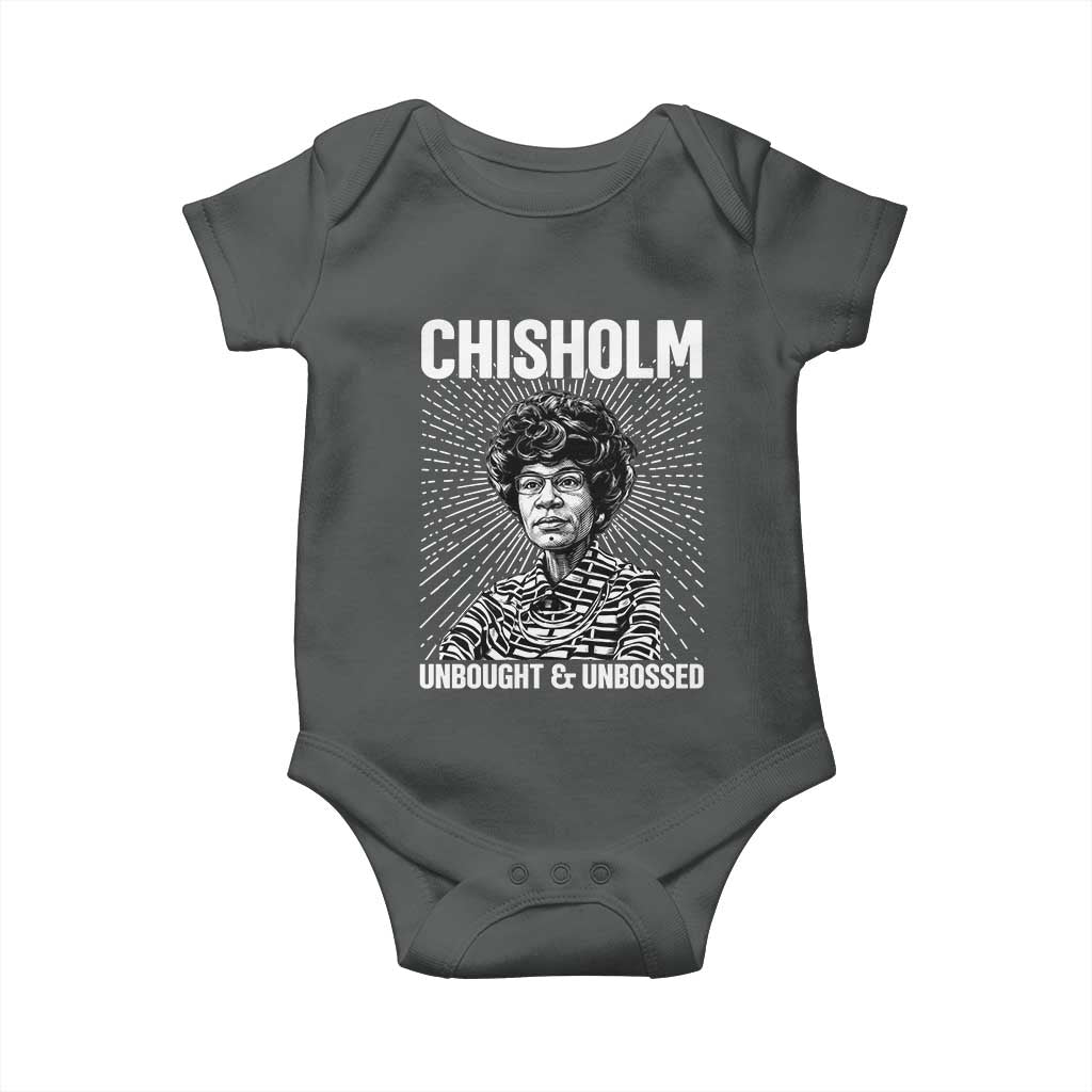 Shirley Chisholm Unbought And Unbossed Feminist Baby Onesie