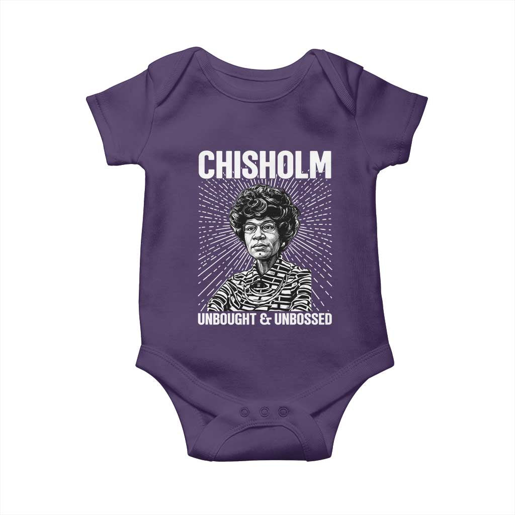 Shirley Chisholm Unbought And Unbossed Feminist Baby Onesie