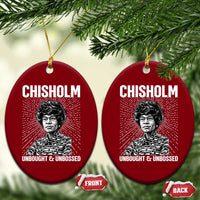 Shirley Chisholm Unbought And Unbossed Feminist Ceramic Ornament