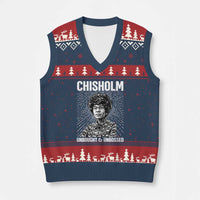 Shirley Chisholm Unbought And Unbossed Feminist V-Neck Knit Sweater Vest