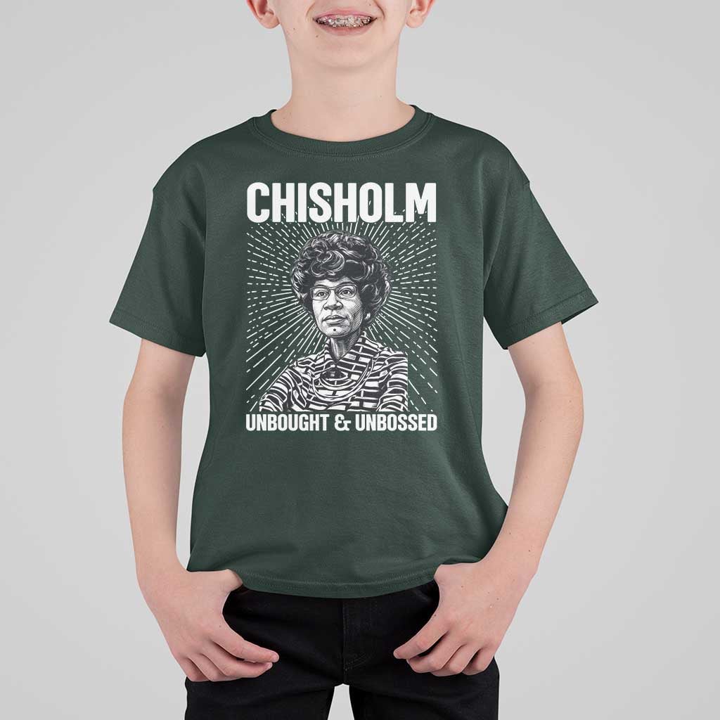 Shirley Chisholm Unbought And Unbossed Feminist T Shirt For Kid