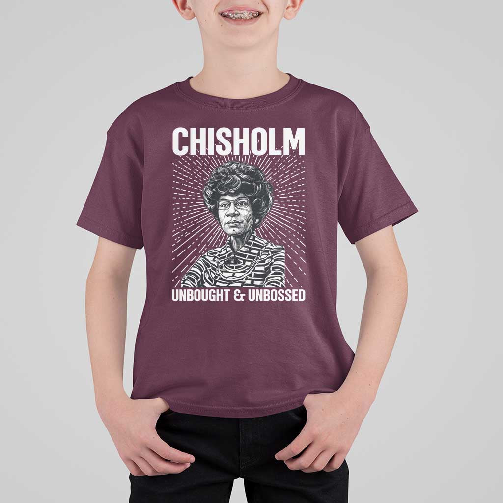 Shirley Chisholm Unbought And Unbossed Feminist T Shirt For Kid