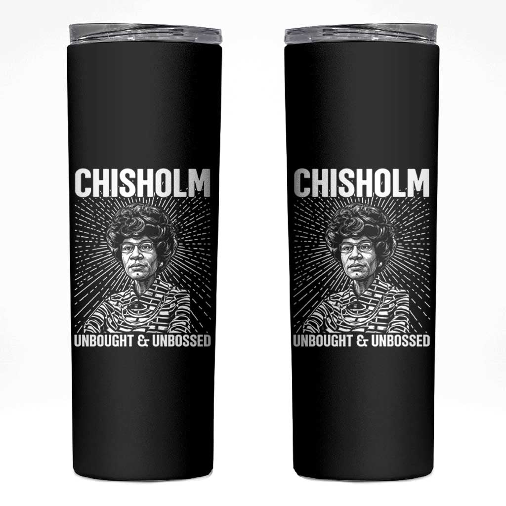 Shirley Chisholm Unbought And Unbossed Feminist Skinny Tumbler