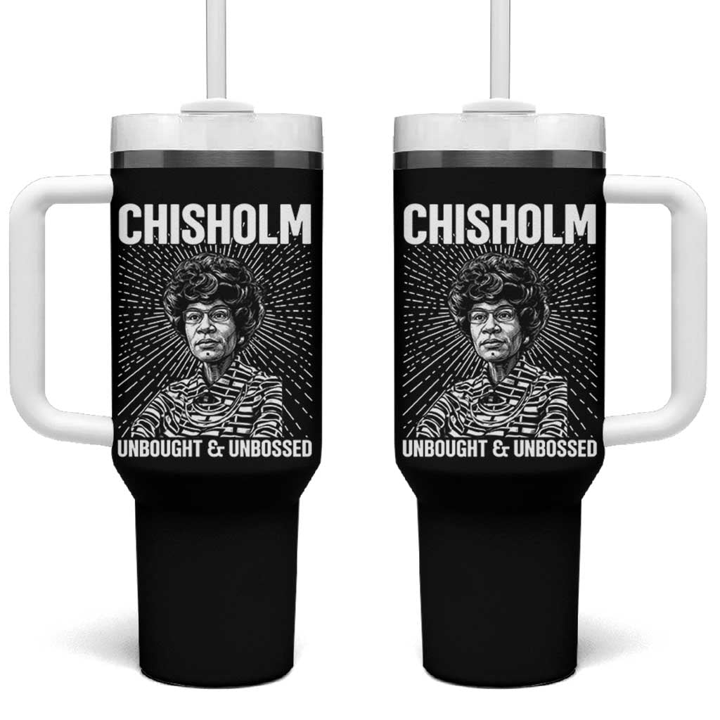 Shirley Chisholm Unbought And Unbossed Feminist Tumbler With Handle