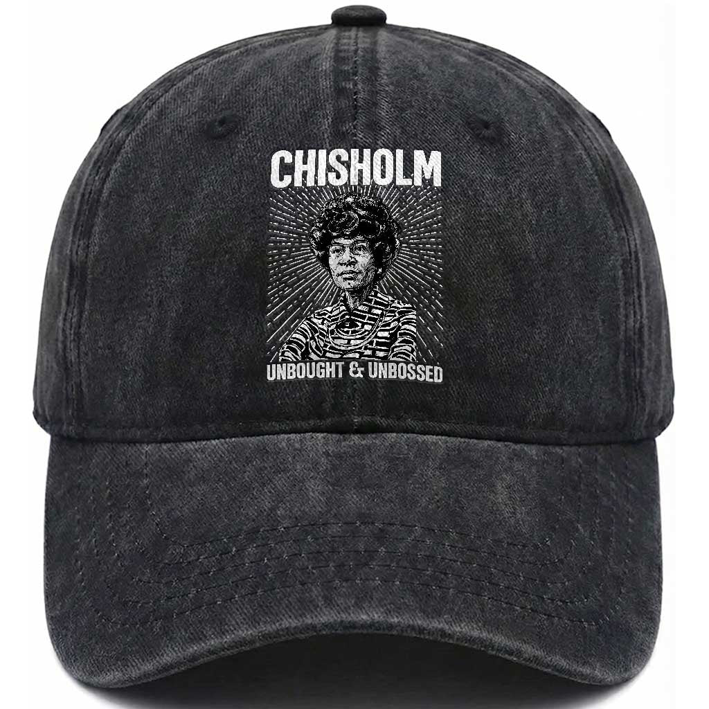 Shirley Chisholm Unbought And Unbossed Feminist Washed Cotton Baseball Cap