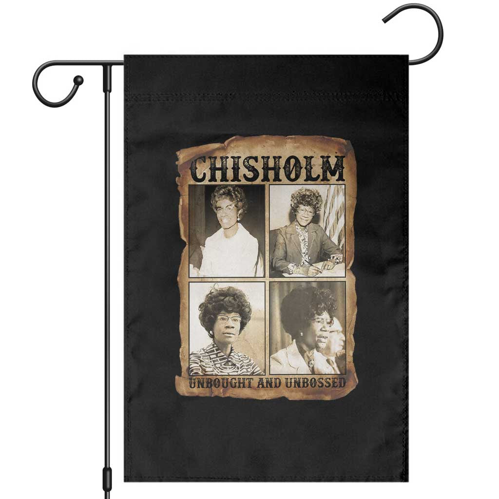 Vintage Shirley Chisholm Unbought And Unbossed Garden Flag Womens History Month