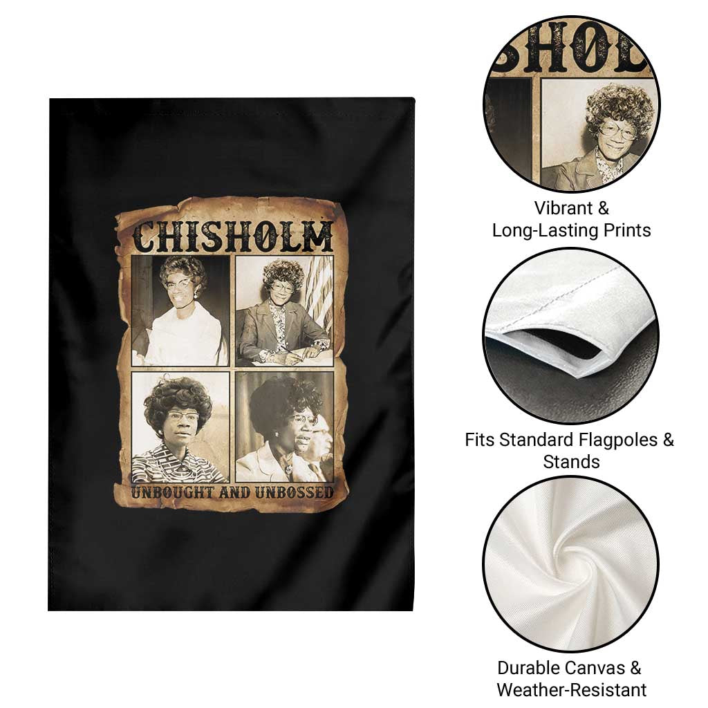 Vintage Shirley Chisholm Unbought And Unbossed Garden Flag Womens History Month