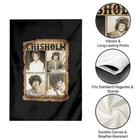 Vintage Shirley Chisholm Unbought And Unbossed Garden Flag Womens History Month