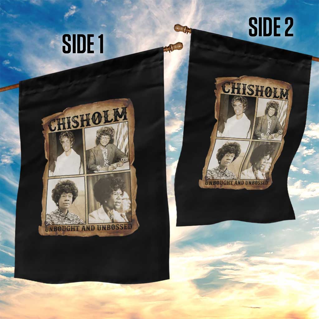Vintage Shirley Chisholm Unbought And Unbossed Garden Flag Womens History Month