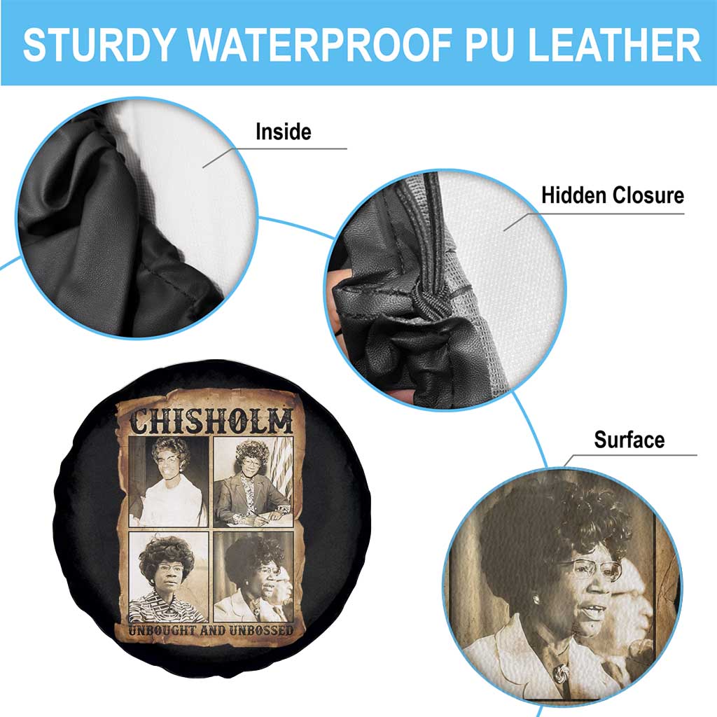 Vintage Shirley Chisholm Unbought And Unbossed Spare Tire Cover Womens History Month