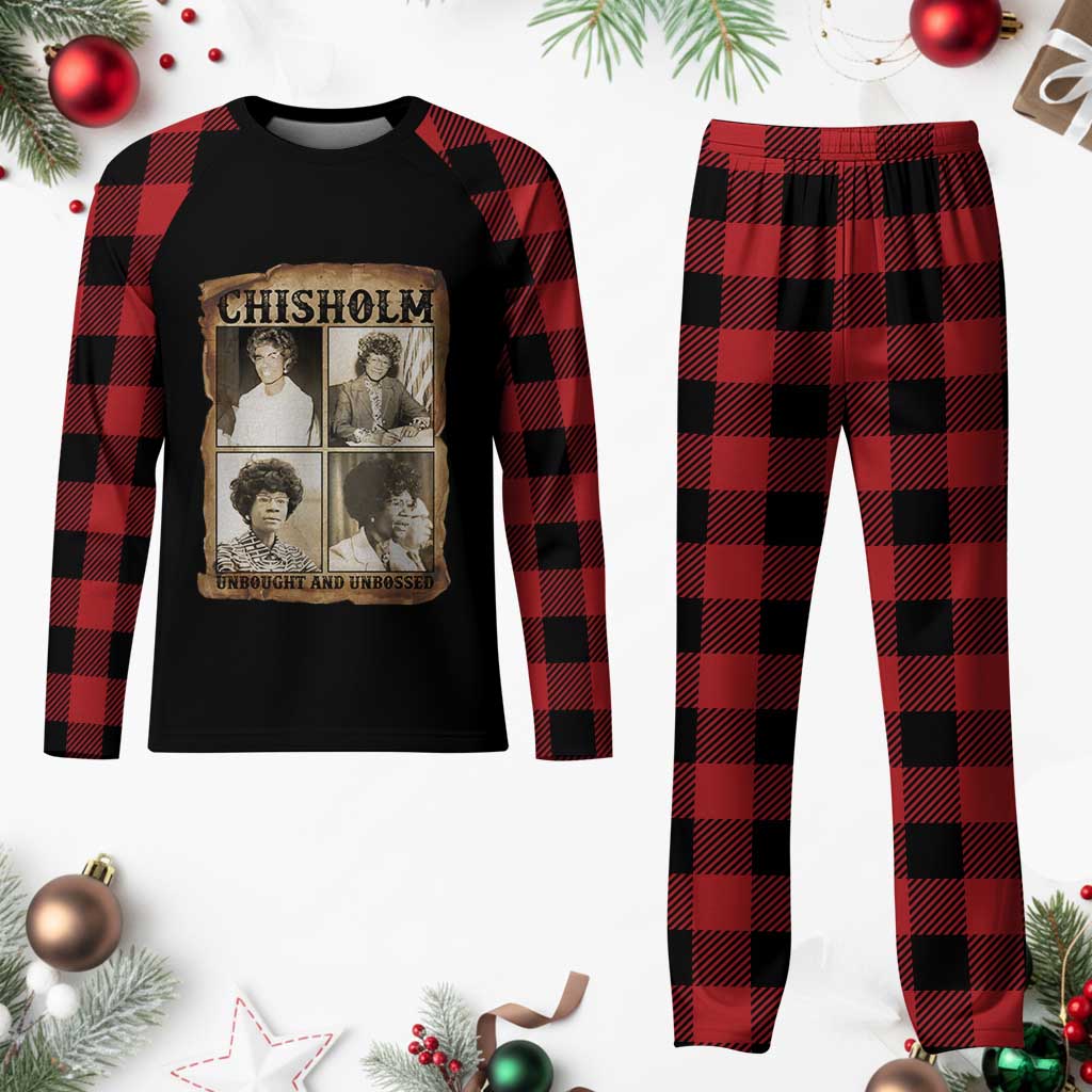 Vintage Shirley Chisholm Unbought And Unbossed Plaid Pajama Set Womens History Month