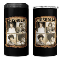Vintage Shirley Chisholm Unbought And Unbossed 4 in 1 Can Cooler Tumbler Womens History Month