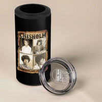 Vintage Shirley Chisholm Unbought And Unbossed 4 in 1 Can Cooler Tumbler Womens History Month
