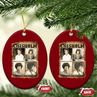 Vintage Shirley Chisholm Unbought And Unbossed Ceramic Ornament Womens History Month