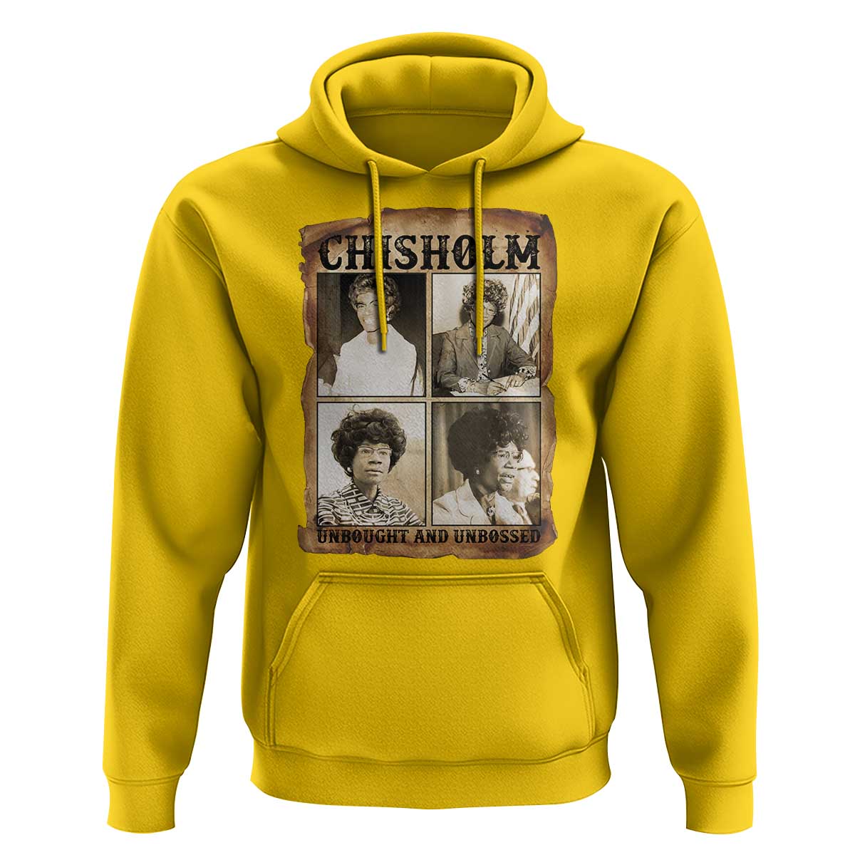 Vintage Shirley Chisholm Unbought And Unbossed Hoodie Womens History Month