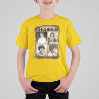 Vintage Shirley Chisholm Unbought And Unbossed T Shirt For Kid Womens History Month