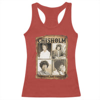 Vintage Shirley Chisholm Unbought And Unbossed Racerback Tank Top Womens History Month