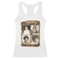 Vintage Shirley Chisholm Unbought And Unbossed Racerback Tank Top Womens History Month