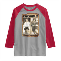 Vintage Shirley Chisholm Unbought And Unbossed Raglan Shirt Womens History Month