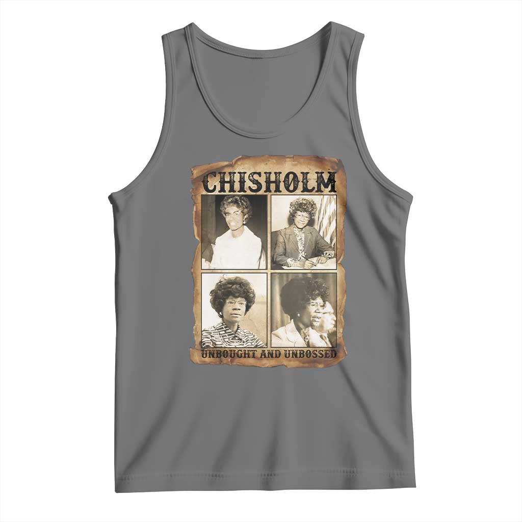 Vintage Shirley Chisholm Unbought And Unbossed Tank Top Womens History Month