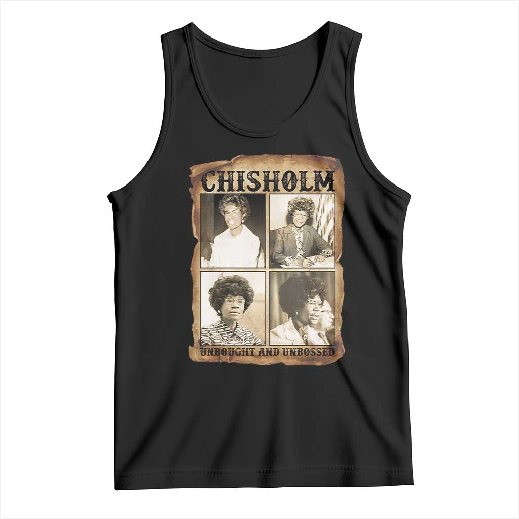 Vintage Shirley Chisholm Unbought And Unbossed Tank Top Womens History Month