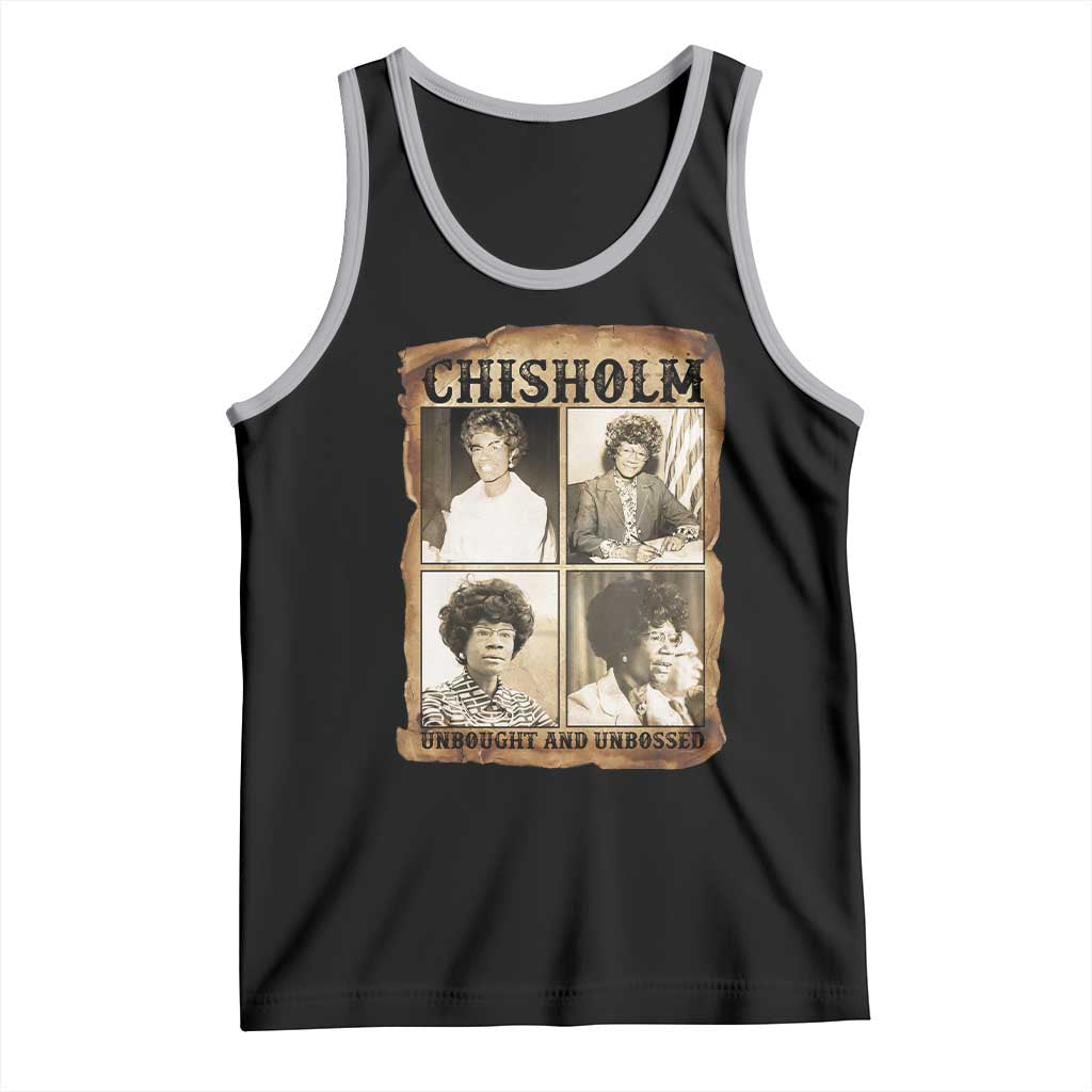 Vintage Shirley Chisholm Unbought And Unbossed Tank Top Womens History Month