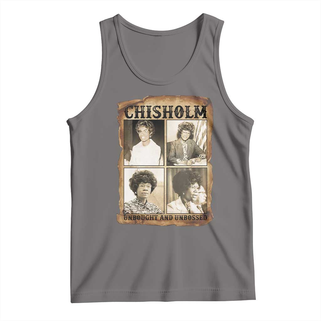 Vintage Shirley Chisholm Unbought And Unbossed Tank Top Womens History Month